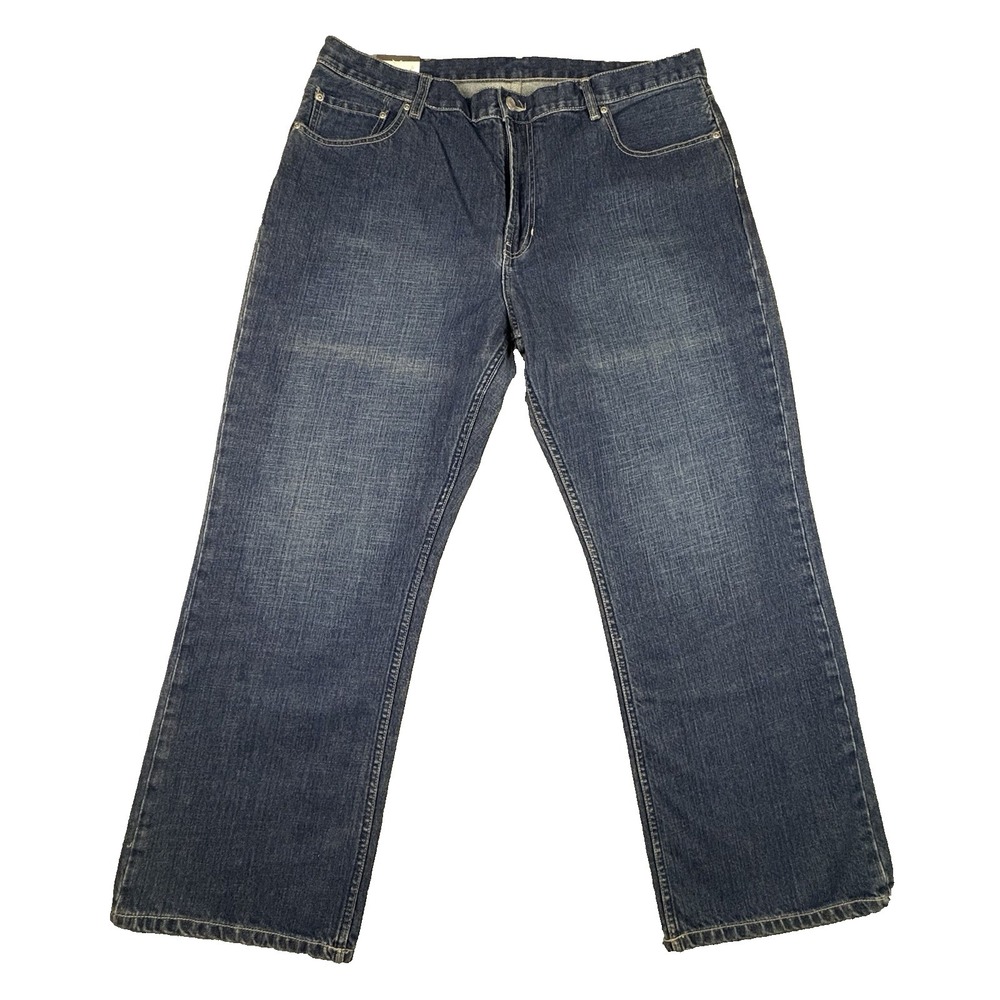 Structure Essential Men's 40x30 NWT Blue Denim Jeans Straight Leg SEE DESCRIPTIO